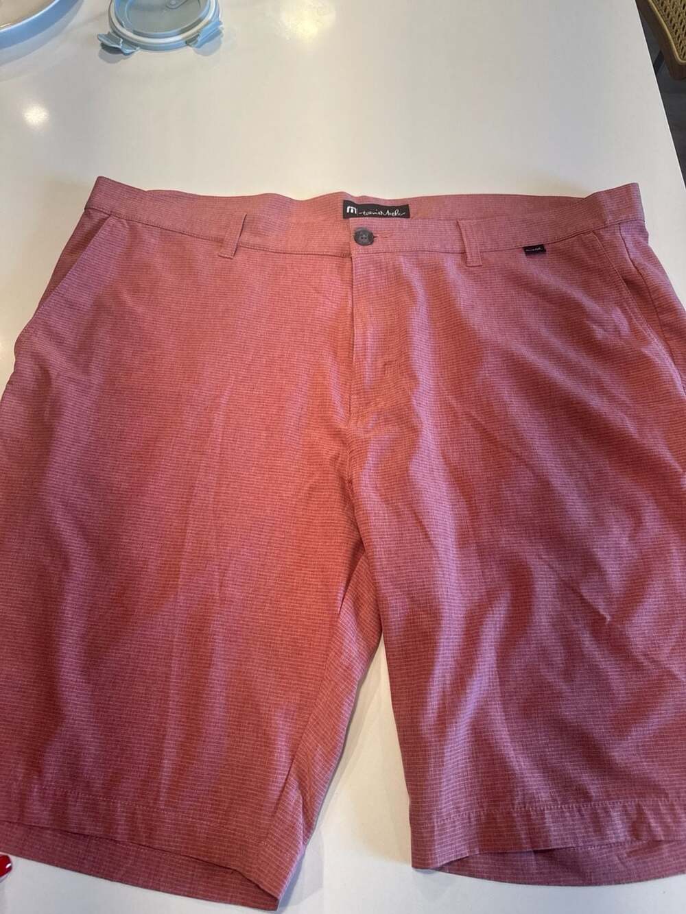 TravisMathew Men's Beck Heathered Golf Shorts Size 42